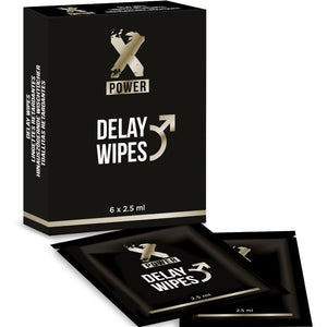 X Power - Delay Wipes 6 Unidades