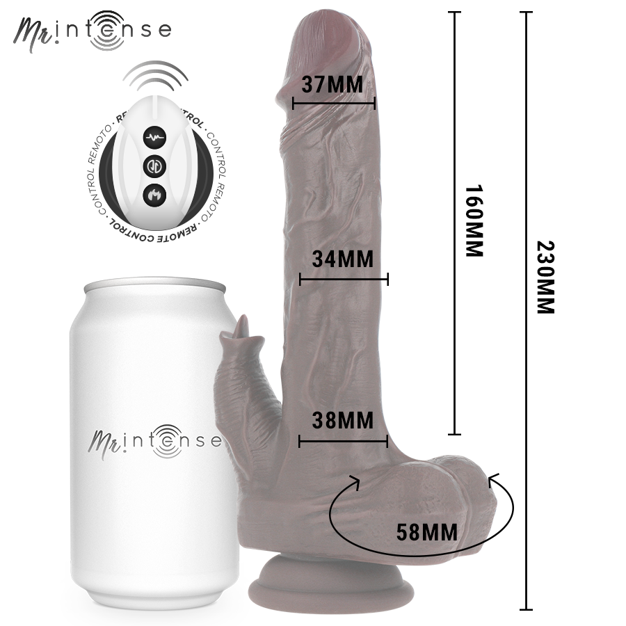 Mr Intense - Morgan Pénis Realista Com Controle Remoto 23 cm -O- 3,5 cm