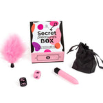 Secret Play - Caja de Placeres Para Parejas: Dados + Vibrador Bala + Pluma