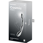 Satisfyer - Dildo de doble punta Cosmic Crest 2 de acero inoxidable
