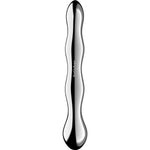 Satisfyer - Dildo de doble punta Cosmic Crest 2 de acero inoxidable