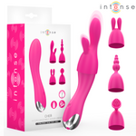 Intense - Vibrador Cher con 20 patrones y cabezales intercambiables