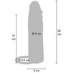 Get Real - Capa de Silicone Para Pénis Hidratada Caramelo 20 cm
