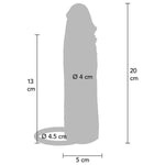 Get Real - Capa vibratoria de silicona para piel hidratada, Caramelo, 20 cm