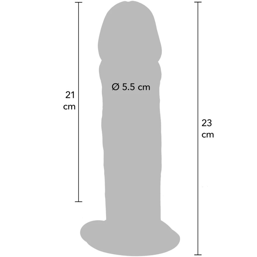 Get Real - Pénis de Tpe Deluxe de Dupla Densidade e Espessura, 23 cm