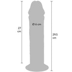 Get Real - Pénis de Tpe Deluxe de Dupla Densidade e Espessura, 29,5 cm