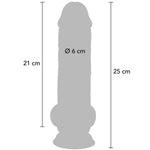 Get Real - Pénis Realista de Luxo Com Testículos Extra Grossos de 25 cm