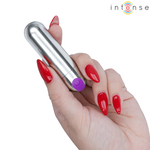 INTENSE - KAREN MINI VIBRATÓRIO RECARREGÁVEL PRATA
