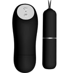 Braguitas Hilo Dental con Vibrador Bala y Control Remoto Negras