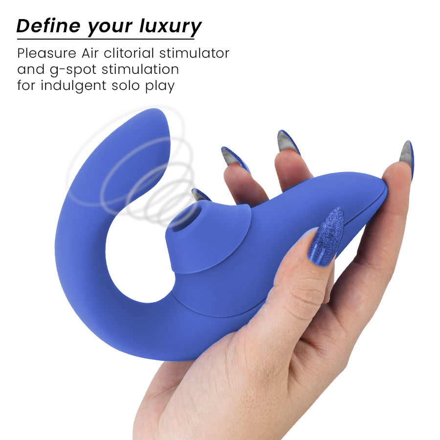 Womanizer - Vibrador Estimulador Blend Rabbit Azul Vibrante
