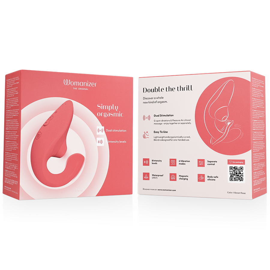 Womanizer - Vibrador Estimulador Blend Rabbit Rosa Vibrante