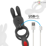 INTENSE - ANEL VIBRATÓRIO DUPLO QUINN COM CONTROLE REMOTO