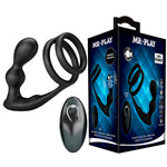 MR PLAY - PLUG ANAL VIBRATÓRIO COM ANEL PENIANO E CONTROLE REMOTO