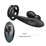 MR PLAY - PLUG ANAL VIBRATÓRIO COM ANEL PENIANO E CONTROLE REMOTO