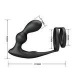 MR PLAY - PLUG ANAL VIBRATÓRIO COM ANEL PENIANO E CONTROLE REMOTO