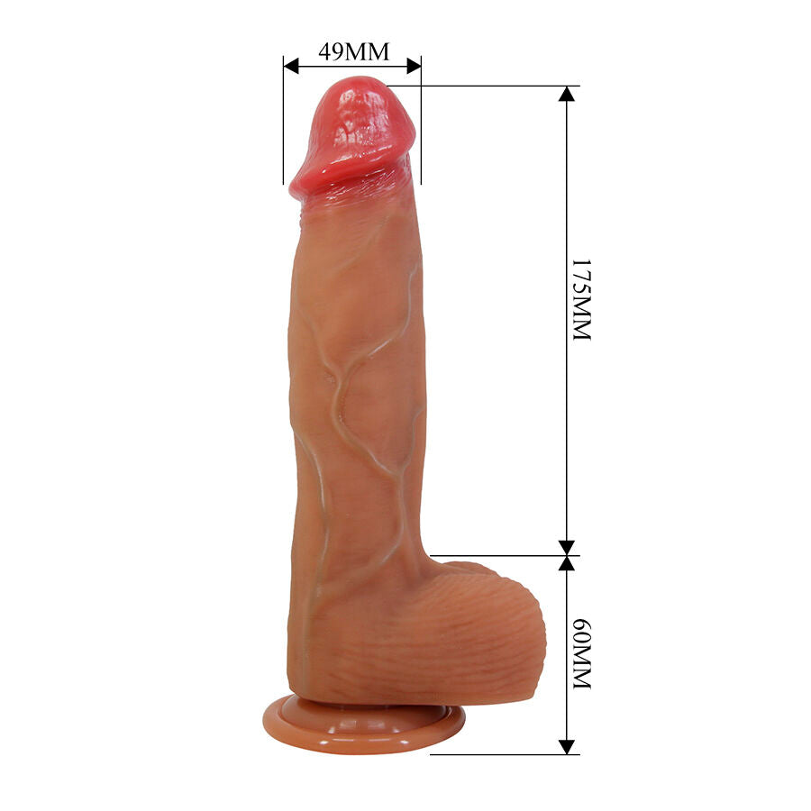 Pretty Love - Orton Dildo Realista com Ventosa 23,5 cm -Ø- 4,9 cm