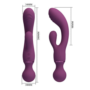 Pretty Love - Vibrador Roxo para Ponto G, Versátil e Completo