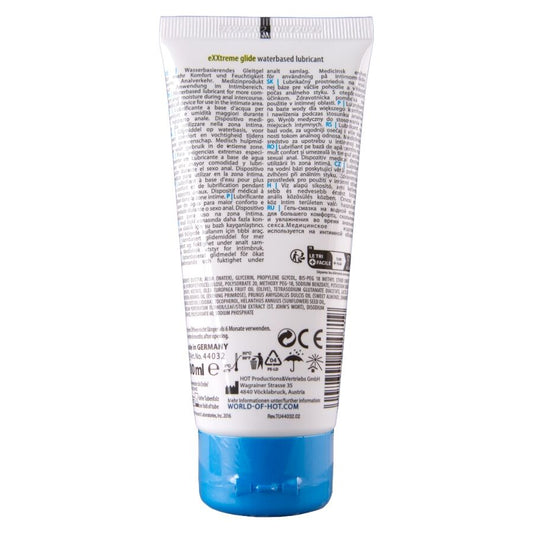 Hot - Exxtreme Glide Lubrificante à Base de Água + Óleo Confort a+ 100 ml