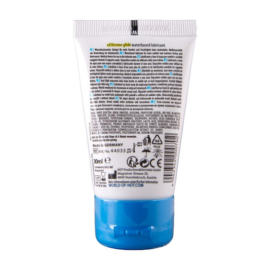 Hot - Exxtreme Glide Lubrificante à Base de Água + Óleo Confortante a+ 30 ml