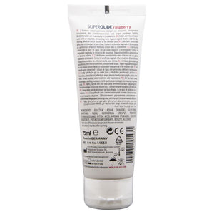 Hot - Superglide Lubrificante Comestível à Base de Água com Sabor Framboesa 75 ml