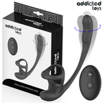 ADDICTED TOYS - PLUG ANAL COM VIBRAÇÃO, OSCILAÇÃO 360º E ESTIMULADOR DE TESTÍCULOS