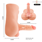 INTENSE DEEP TOUCH - TORSO DAMIEN COM DILDO REALISTA COM FUNÇÃO DE PRESSÃO E VIBRAÇÃO, CONTROLE REMOTO, 3,5 KG