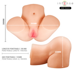 INTENSE DEEP TOUCH - MASTURBADOR VAGINAL JULIA COM SUCÇÃO, CALOR, VIBRAÇÃO E EFEITOS DE VOZ COM CONTROLE REMOTO 9 KG