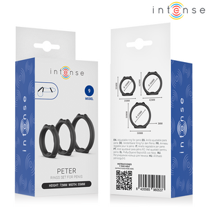 INTENSE - PETER CONJUNTO DE 3 ANÉIS PENIANOS MODELO 9