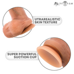 MR INTENSE - BRUCE S DILDO DE SILICONE COM TESTÍCULOS 17,8 CM -Ø- 4 CM