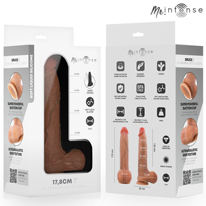 MR INTENSE - BRUCE S DILDO DE SILICONE COM TESTÍCULOS 17,8 CM -Ø- 4 CM