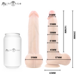 MR INTENSE - BRUCE M DILDO DE SILICONE COM TESTÍCULOS 20 CM -Ø- 4,5 CM