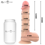 MR INTENSE - VIBRADOR LOGAN DE SILICONE COM EFEITO DE CALOR E CONTROLE REMOTO 20 CM -Ø- 4,1 CM