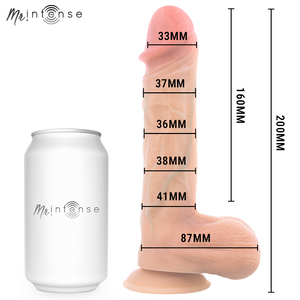 MR INTENSE - VIBRADOR LOGAN DE SILICONE COM EFEITO DE CALOR E CONTROLE REMOTO 20 CM -Ø- 4,1 CM