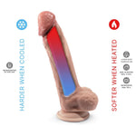 SILEXD - MODELO 1 PÊNIS SUPER REALISTA COM PELE REALISTA TERMO-REATIVO PREMIUM SILEXPAN 22,8 CM