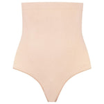 Bye-Bra - Soft Touch Seamless High Waist Thong Beige Size L