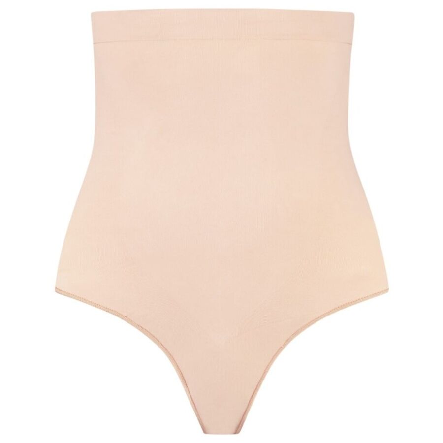 Bye-Bra - Soft Touch Seamless High Waist Thong Beige Size XXL