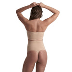 Bye-Bra - Soft Touch Seamless High Waist Thong Beige Size XXL