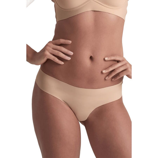 Bye-Bra - Invisible Thong 2 Pack Beige & Black Size XXL