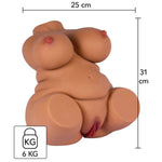 Hidden Desire - Fat Fuck Queen Torso Masturbador Feminino 6 kg