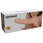 HIDDEN DESIRE - INFERNO MANGA PENIANA DE SILICONE COM STRAP-ON 18 CM