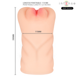 INTENSE DEEP TOUCH - MASTURBADOR VAGINAL KRISTA COM SUCÇÃO, VIBRAÇÃO E EFEITOS SONOROS - 1,2 KG