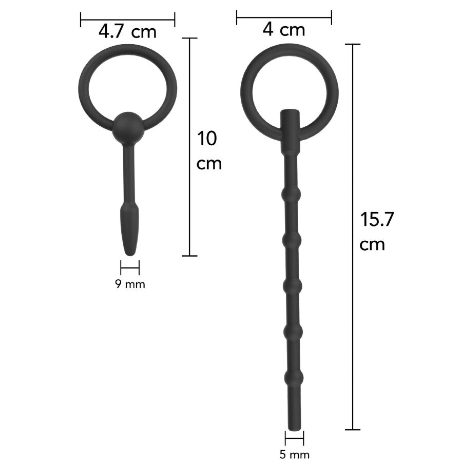 Hidden Desire - Extreme Advanced Conjunto de Plugs Uretrais 2 Unidades