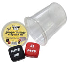 Diablo Picante - Jogo de Dados Verbo + Parte do Corpo com Copo