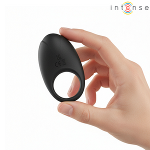 Intense - Merlotte Vibrating Penis Ring with Clitoris Stimulation Black
