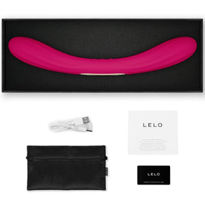 LELO - BOOMERANG VIBRADOR DE PONTA DUPLA CEREJA