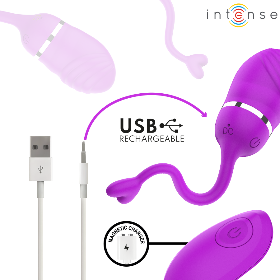 Intense - Sookie Ovo Vibratório com Controle Remoto Roxo
