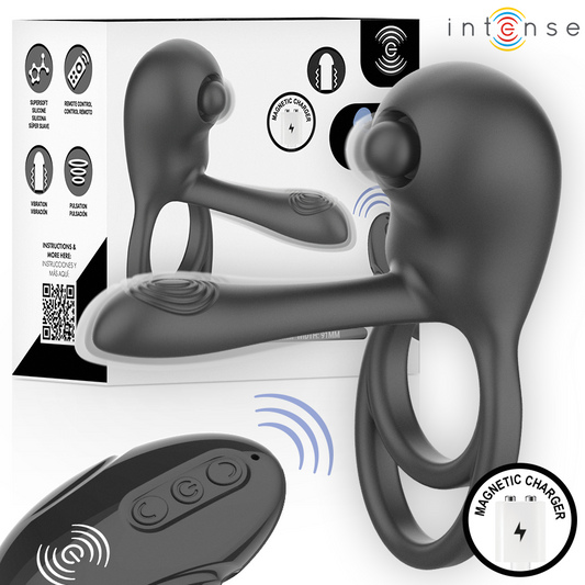Intense - Spike Anel Peniano Vibratório com Controle Remoto