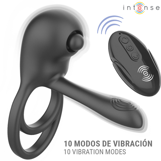 Intense - Spike Anel Peniano Vibratório com Controle Remoto
