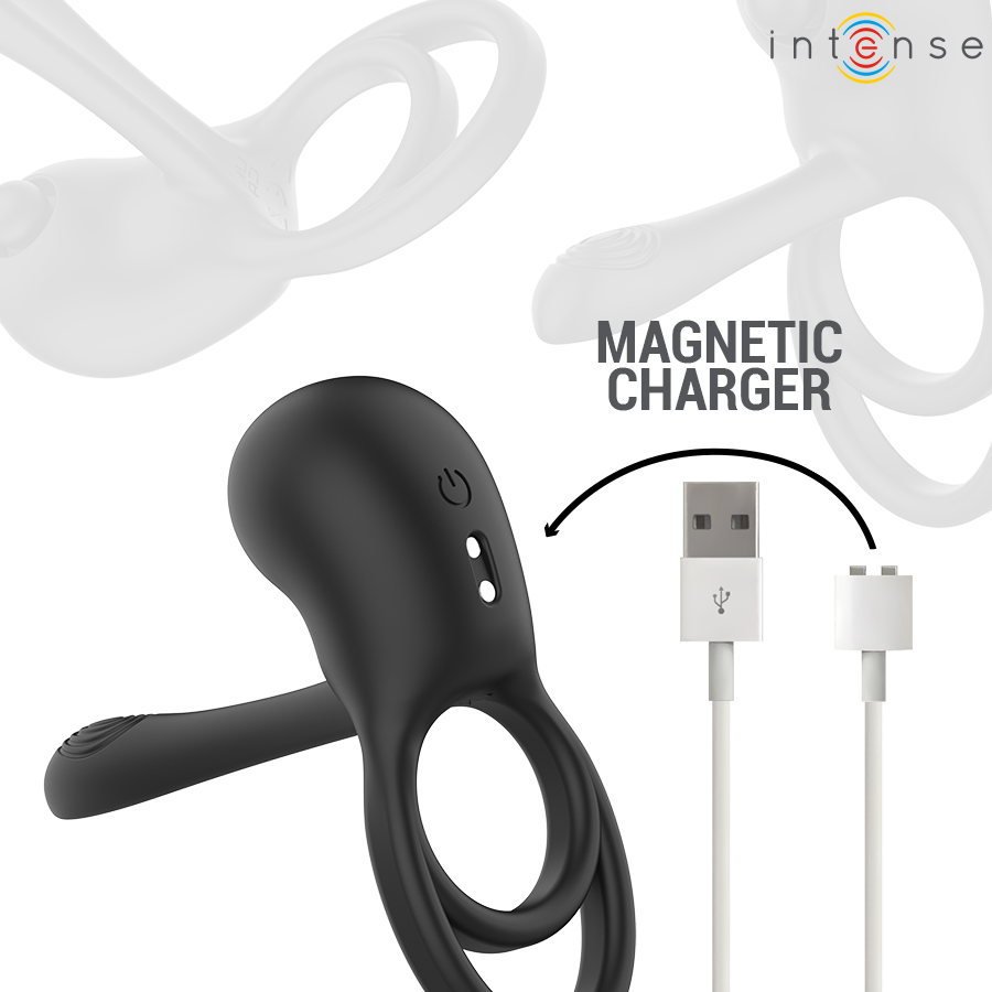 Intense - Spike Anel Peniano Vibratório com Controle Remoto