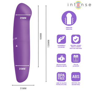 Intense - Vibrador Phil G-Spot Roxo 13 cm